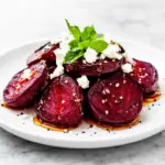 roasted honey balsamic beets - featured image