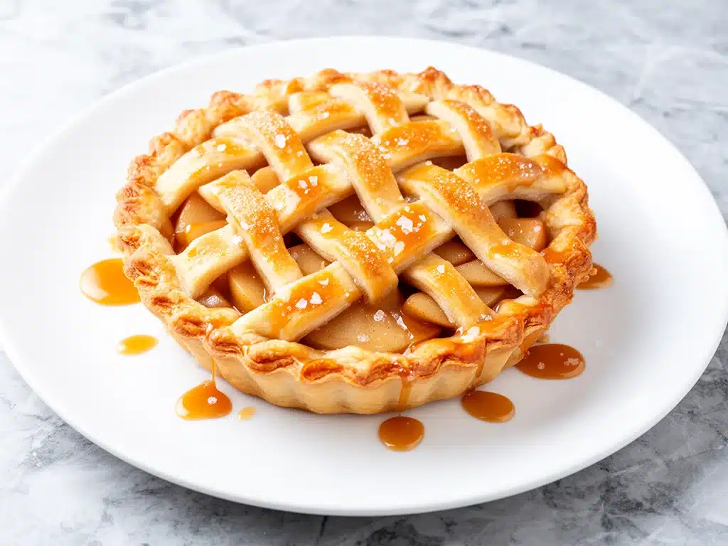 salted caramel apple pie - featured image