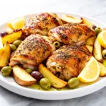 sheet pan greek chicken - featured image