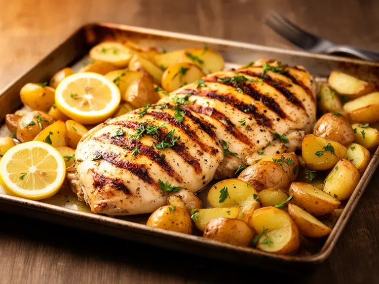 Home 3 Sheet Pan Greek Chicken - featured image