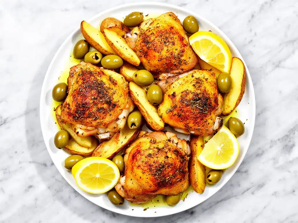 Sheet Pan Greek Chicken: Easy 1-Weeknight Dinner 4 sheet pan greek chicken preparation steps