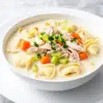 slow cooker creamy tortellini soup - featured image