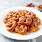 soft buttery cinnamon sugar pretzel bites - featured image