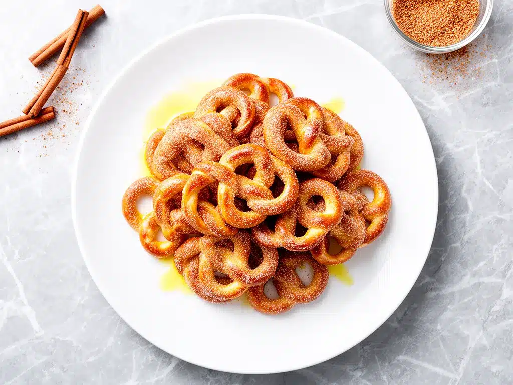 Soft Buttery Cinnamon Sugar Pretzel Bites 4 soft buttery cinnamon sugar pretzel bites preparation steps