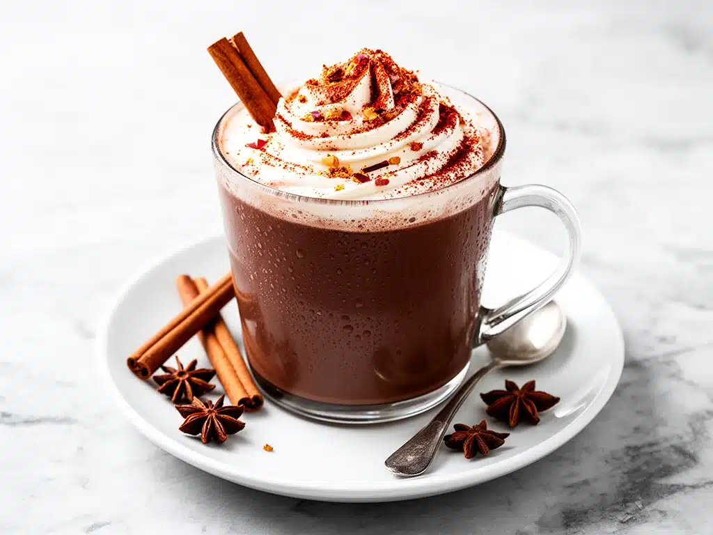 spiced mexican hot chocolate - featured image