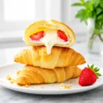 Strawberry Cream Cheese Stuffed Croissants - featured image