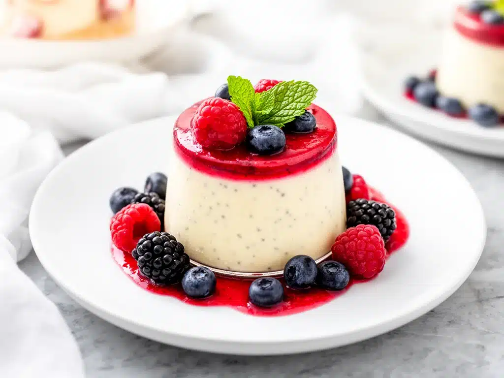 vanilla bean panna cotta - featured image