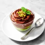vegan chocolate avocado mousse - featured image