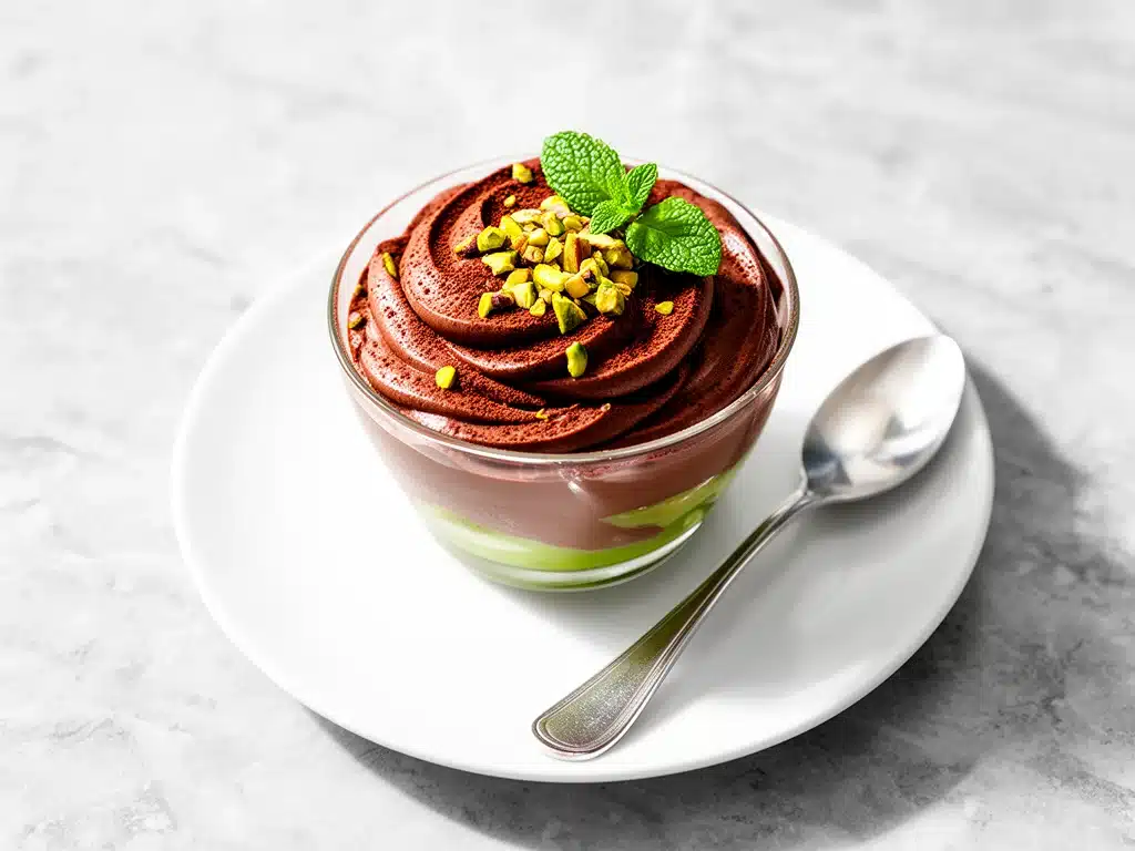 vegan chocolate avocado mousse - featured image