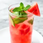 watermelon mint agua fresca - featured image