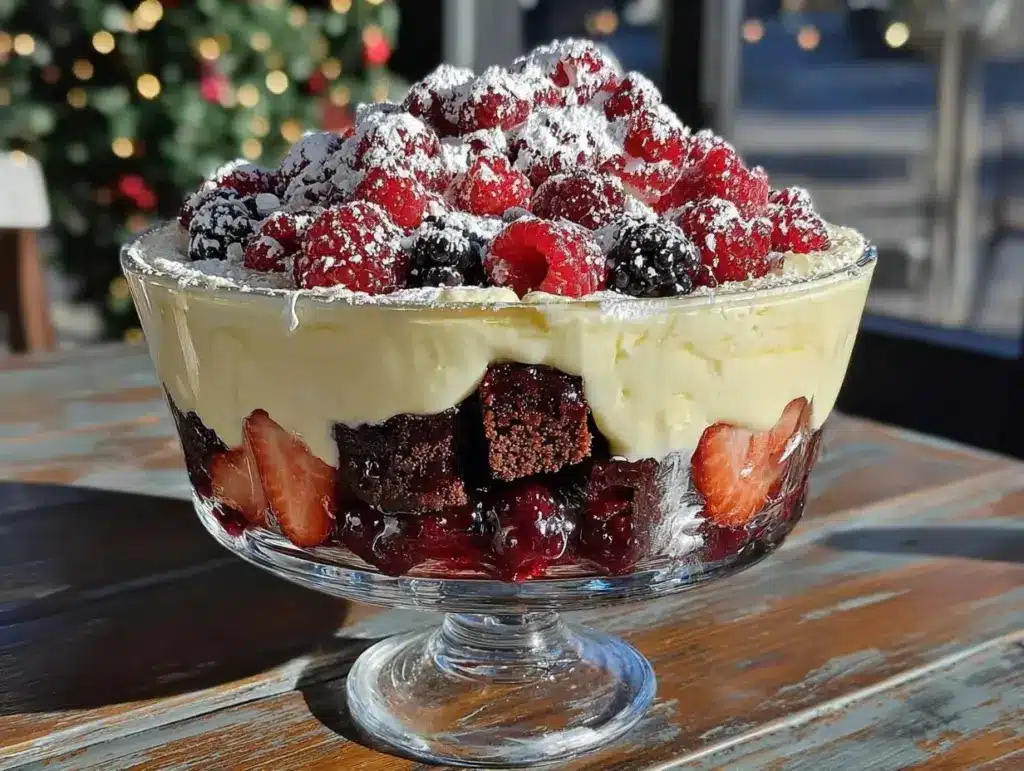 berry trifle - featured image