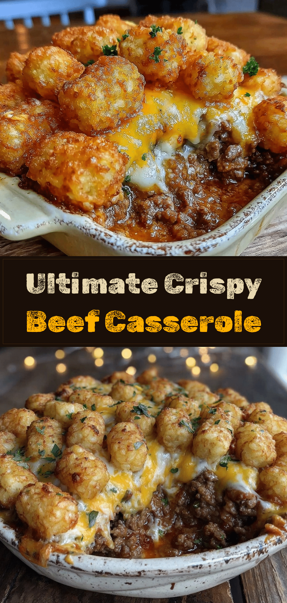 Cheesy Ground Beef Casserole: Easy Tater Tot Recipe 5 cheesy ground beef casserole recipe