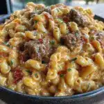 cheesy ground beef goulash - featured image