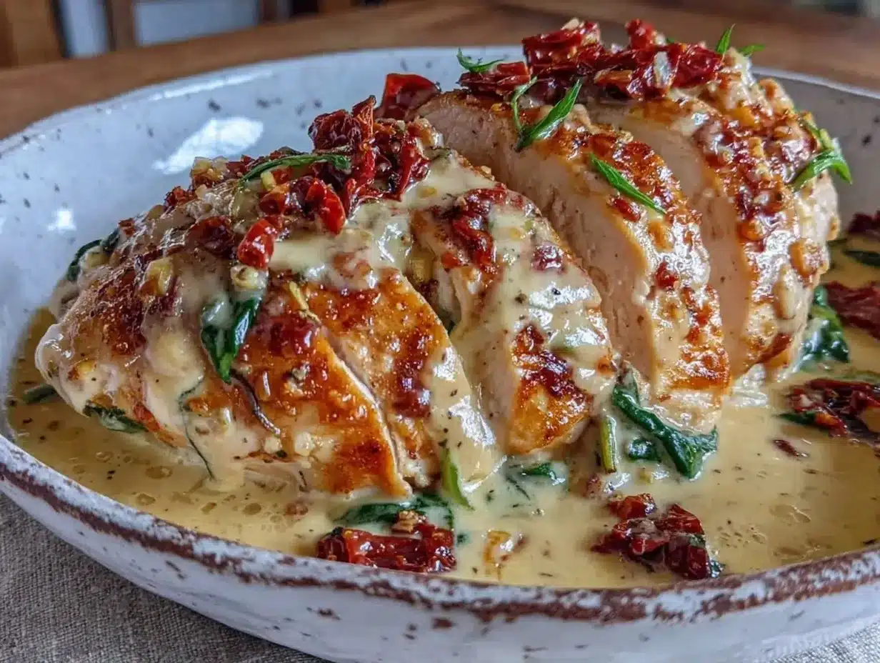 Creamy Tuscan Chicken: 4-Ingredient Foolproof Dinner 4 creamy tuscan chicken preparation steps