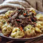 crockpot chicken and dumplings - featured image