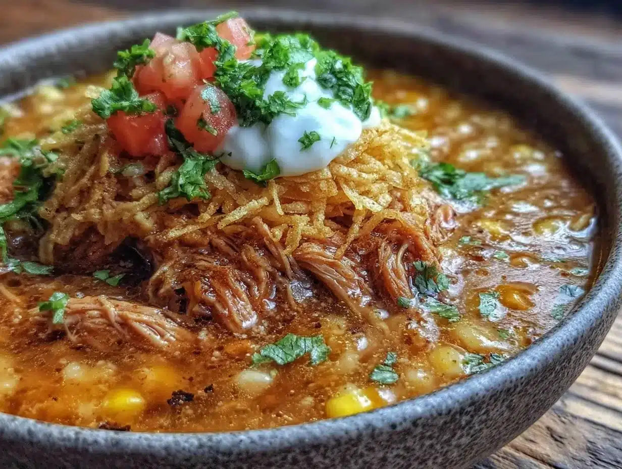 Crockpot Chicken Tortilla Soup: Simple Beginner-Friendly Recipe 4 crockpot chicken tortilla soup preparation steps