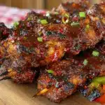 Easy Labor Day BBQ Chicken Skewers - featured image