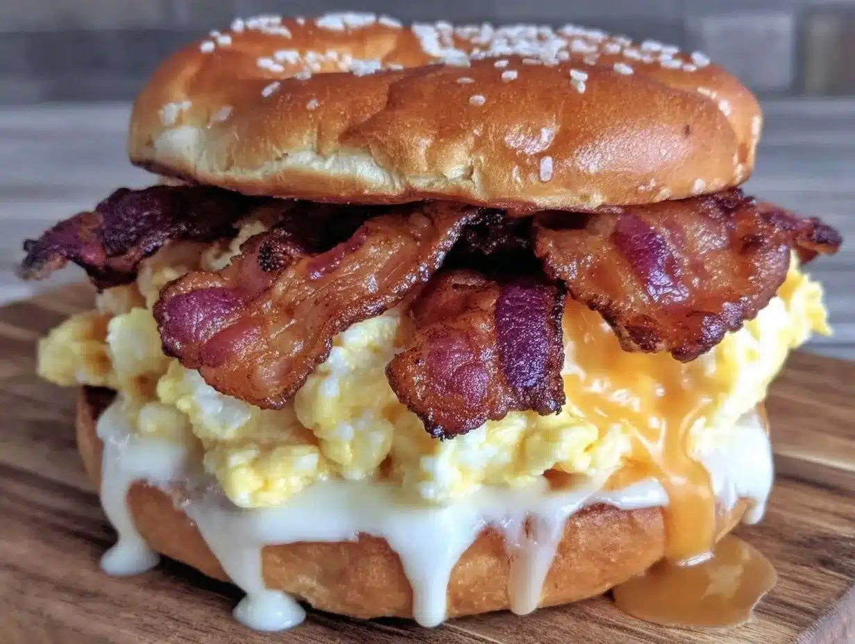 Fluffy Egg and Cheese Breakfast Sandwich: Easy Beginner Recipe 4 fluffy egg and cheese breakfast sandwich preparation steps
