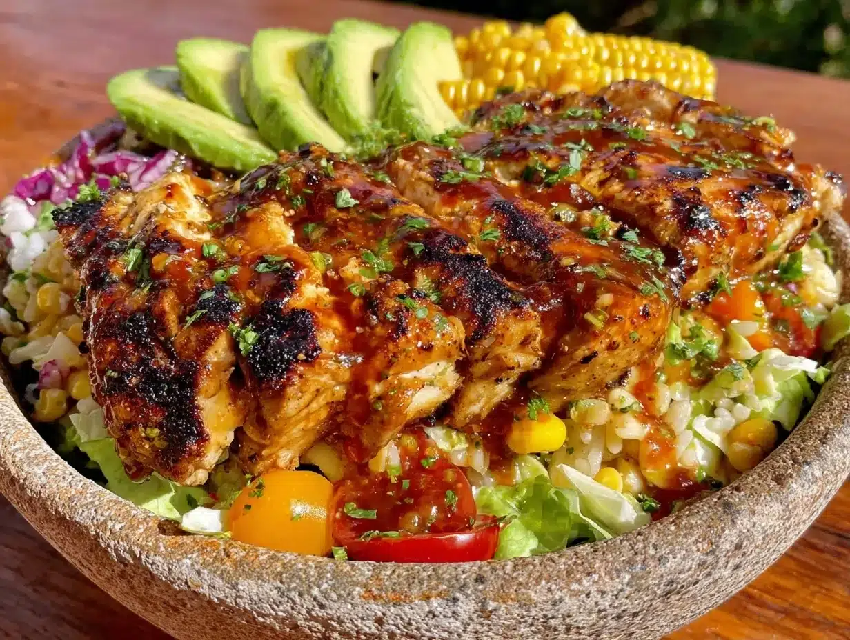 Grilled Chicken Salad: Best Easy Summer Recipe 4 grilled chicken salad preparation steps