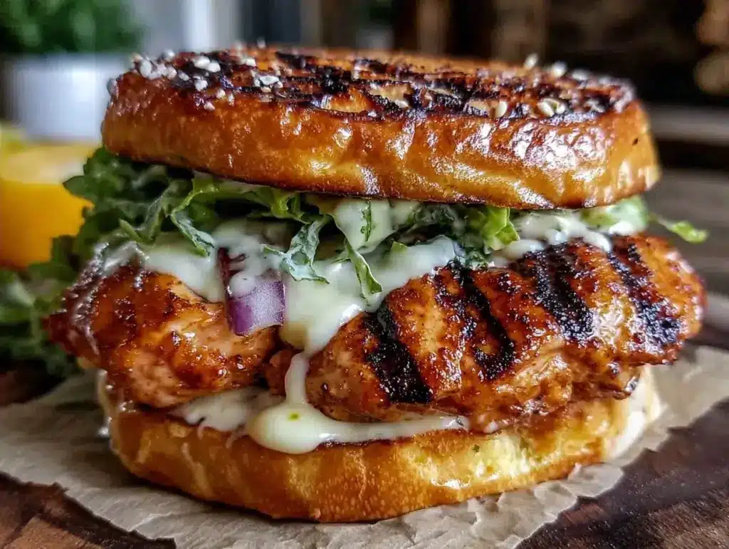 grilled chicken sandwich - featured image