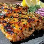 grilled salmon with smoky herb marinade - featured image