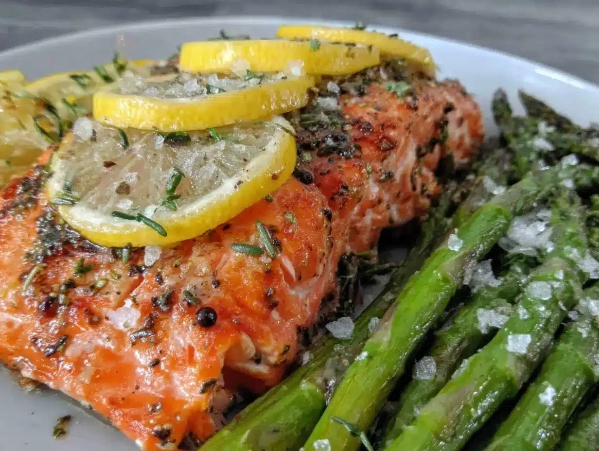 Healthy Baked Salmon with Roasted Asparagus: Easy, Forgiving & Simple 4 healthy baked salmon with roasted asparagus and lemon preparation steps