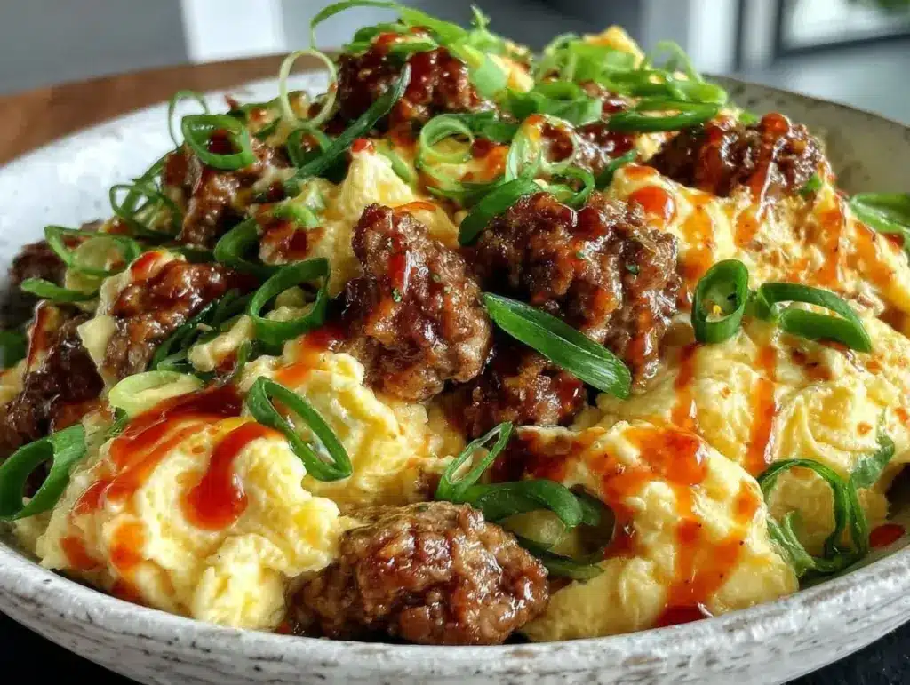 High Protein Egg and Turkey Sausage Breakfast Bowl - featured image