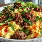 High Protein Egg and Turkey Sausage Breakfast Bowl - featured image