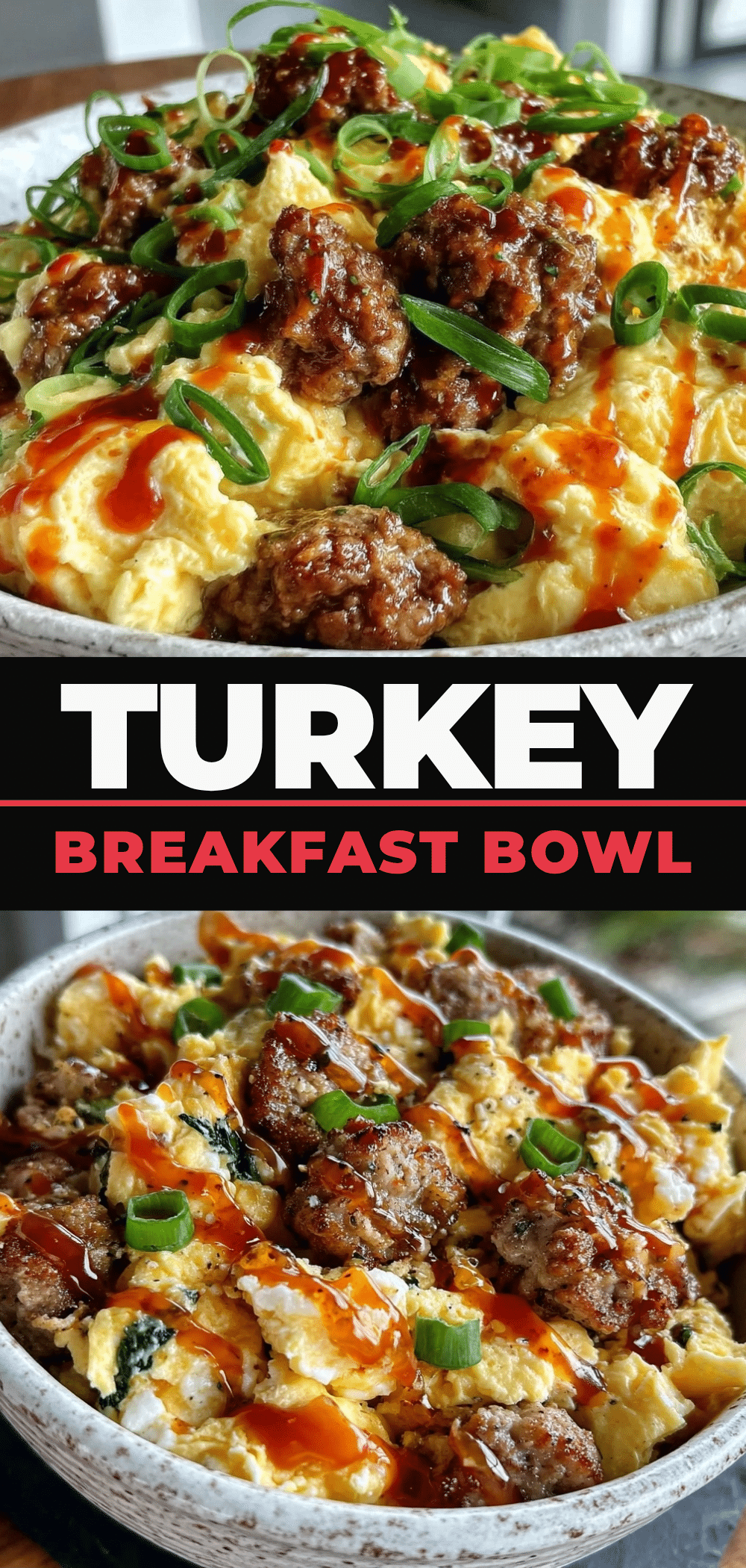 High Protein Egg and Turkey Sausage Breakfast Bowl: 3-Ingredient Egg Bowl 5 High Protein Egg and Turkey Sausage Breakfast Bowl recipe