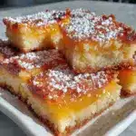 lemon bars with buttery shortbread crust - featured image