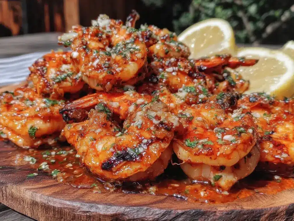 marinated grilled shrimp - featured image