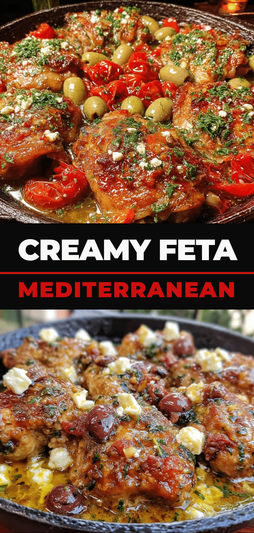 Mediterranean Chicken Skillet: 5-Ingredient Feta Meal 5 Mediterranean Chicken Skillet recipe