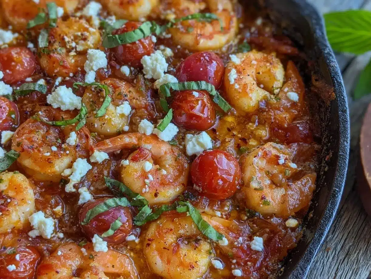 Mediterranean Shrimp Skillet: The Best Easy One-Pan Dinner 4 Mediterranean shrimp skillet preparation steps