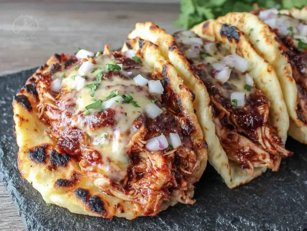 shredded chicken tacos - featured image