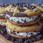 soft oreo stuffed cookies - featured image