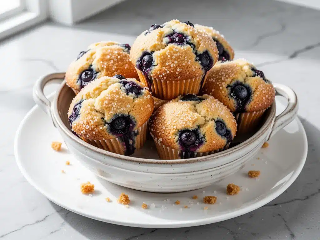 bakery-style blueberry muffins - featured image