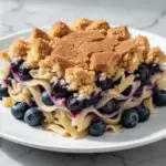 blueberry noodle kugel - featured image