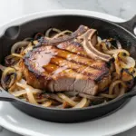 brown sugar glazed pork chops - featured image