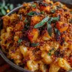 butternut squash mac and cheese for one - featured image