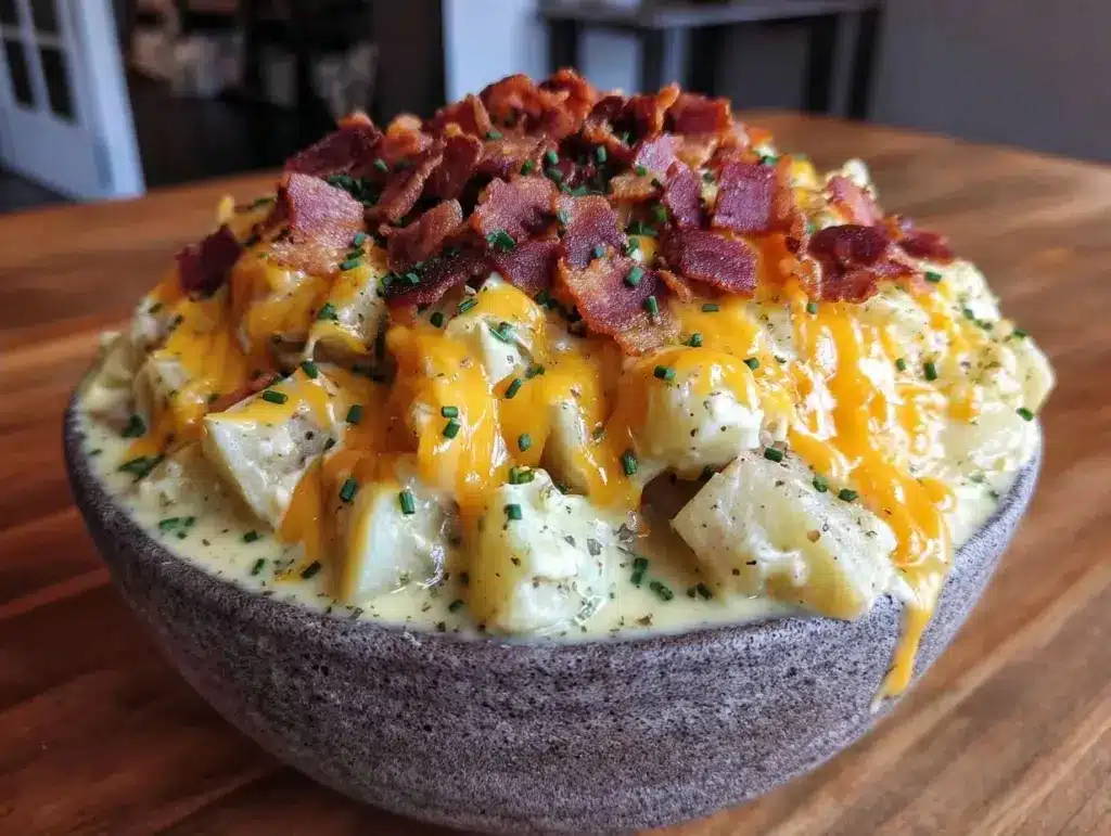 cheeseburger potato soup - featured image
