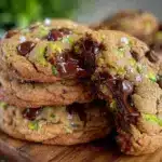 chewy zucchini chocolate chip cookies - featured image