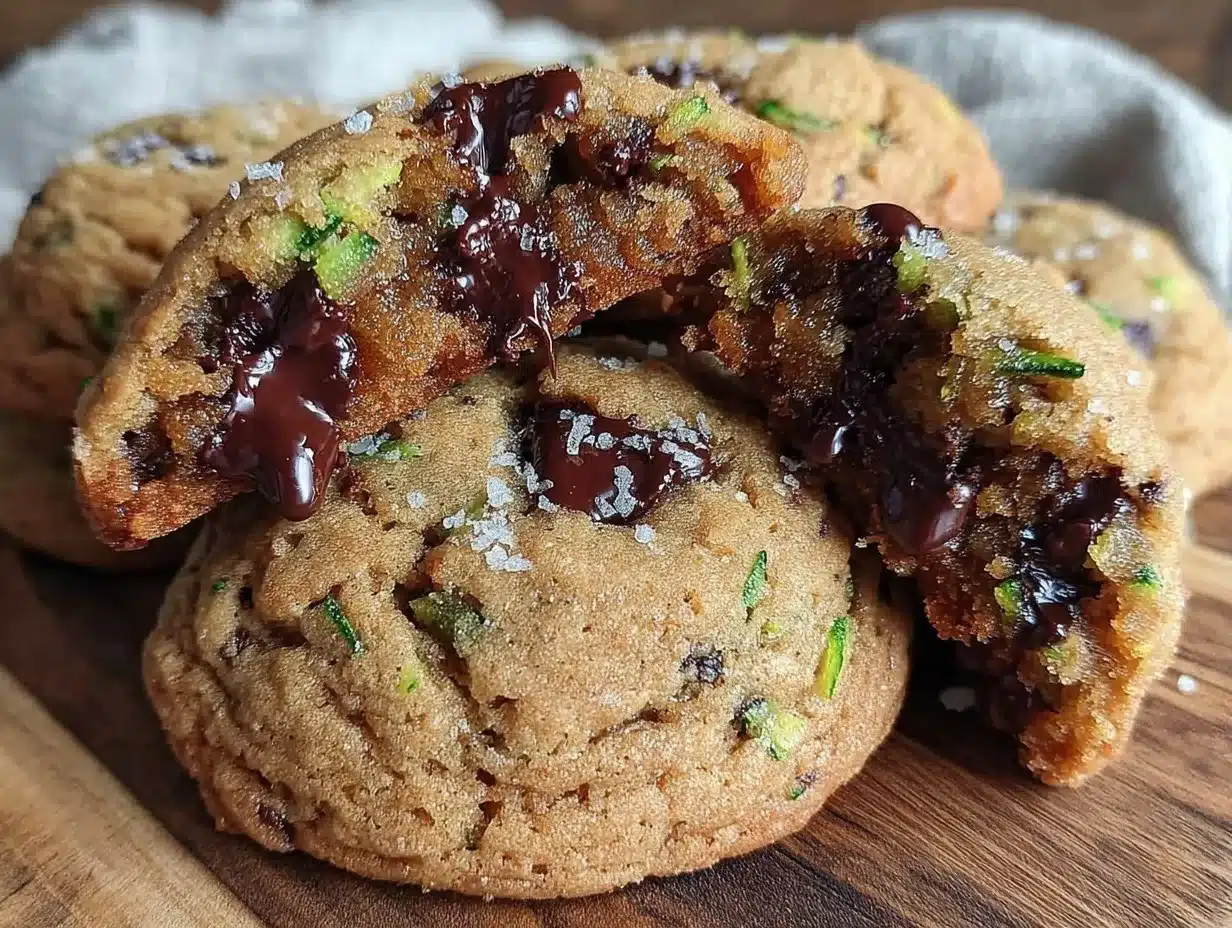 Chewy Zucchini Chocolate Chip Cookies with Brown Sugar 4 chewy zucchini chocolate chip cookies preparation steps