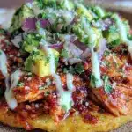 chicken tinga tostadas - featured image