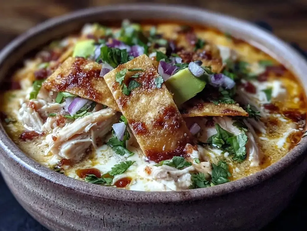 creamy chicken tortilla soup - featured image