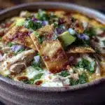 creamy chicken tortilla soup - featured image