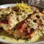 creamy lemon butter chicken piccata - featured image