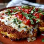 crispy baked chicken parmesan - featured image