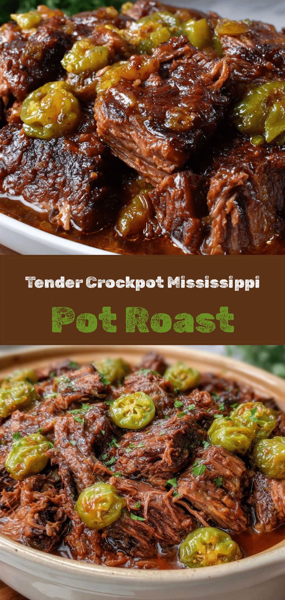 Crockpot Mississippi Pot Roast: 1 Pot, 4 Meals 5 Crockpot Mississippi Pot Roast recipe