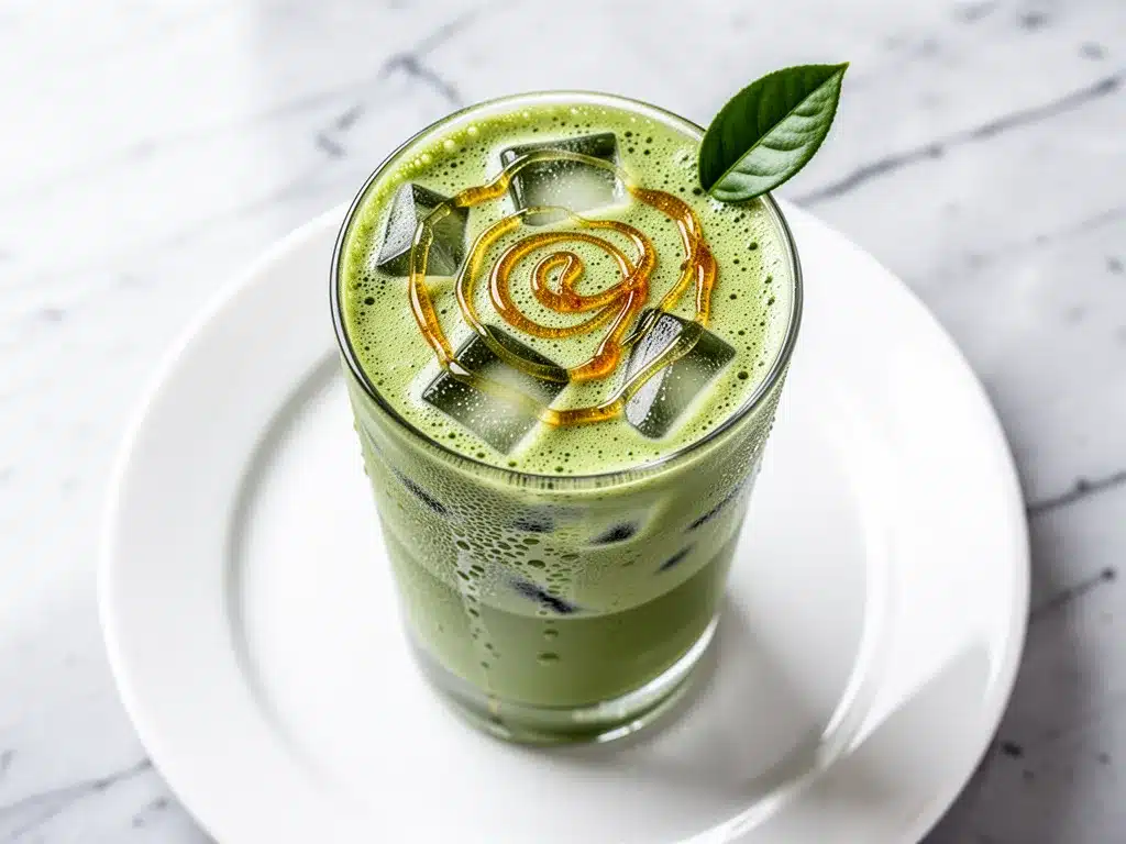 Dairy-Free Iced Matcha Latte: Easy Honey Vanilla Recipe 4 dairy-free iced matcha latte preparation steps