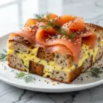 Everything Bagel Strata with Smoked Salmon - featured image